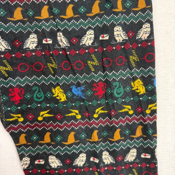 Hanna Andersson Large Pajama Set Harry Potter Fair Isle Organic Cotton Sleepwear - Image 4