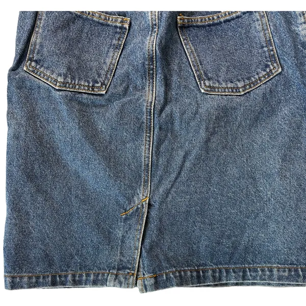 Vintage Calvin Klein 90s Denim Mini Skirt Made in USA - Image 5