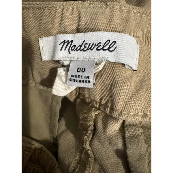Madewell The Harlow Wide Leg Pant Women’s 00 Seed Khaki Tan NG521 - Image 4