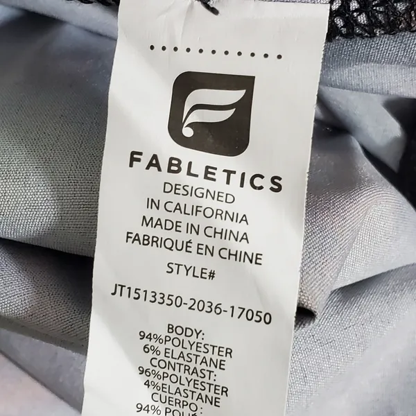 Fabletics‎ Bomber Jacket Floral Full Zip Lightweight Purple, Women's. Size: L - Image 10