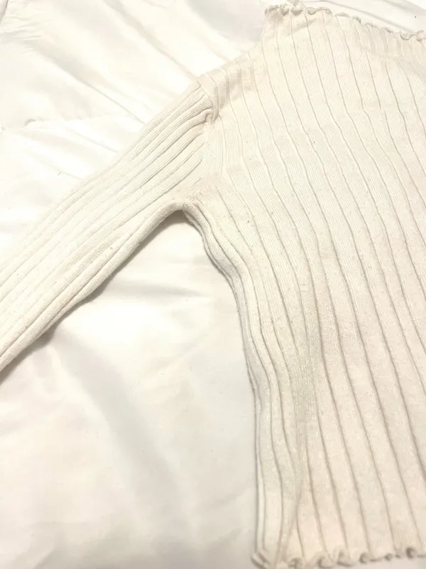 Princess Polly White Mockneck Sweater - Image 5
