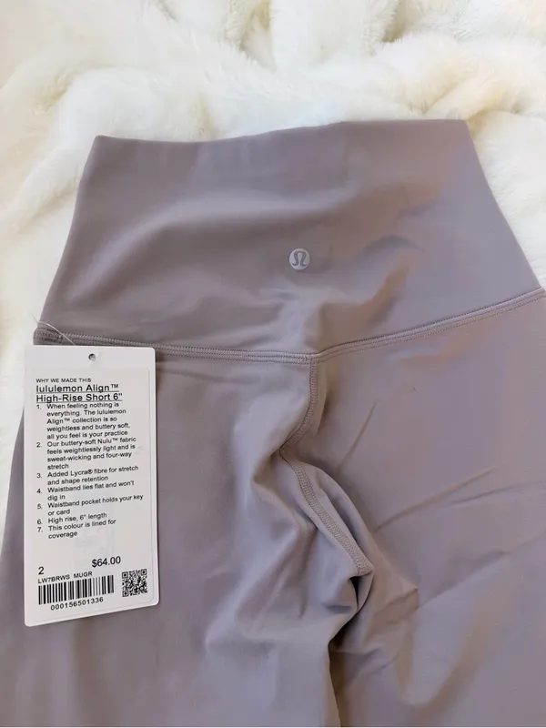 Lululemon Align Short *6” Color Violet Verbena - Image 6
