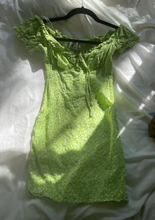 Princess Polly Green Mini Dress - Image 2
