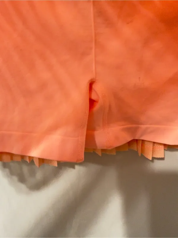 FREE PEOPLE Rally Ruffle Mini Skirt in Pastel Peach Size XS/S NWT - Image 9