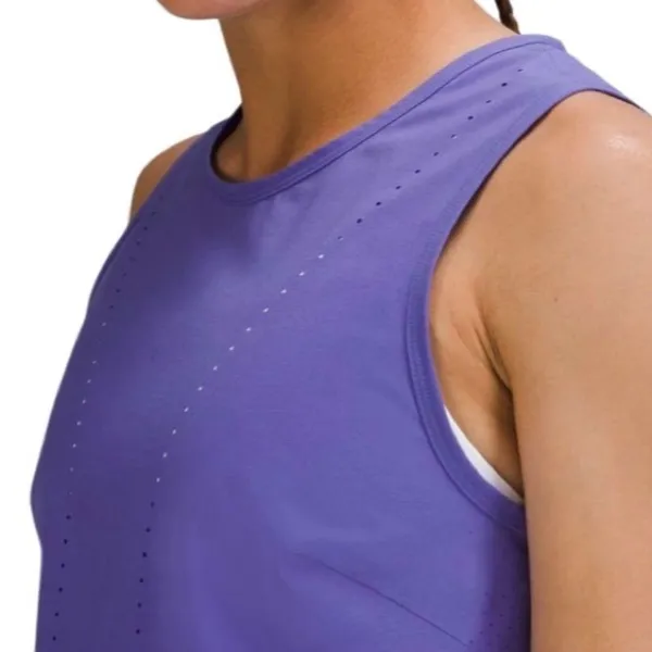 Lululemon Swift Ventilated Running Tank Top Charged Indigo Size 4 - Image 5