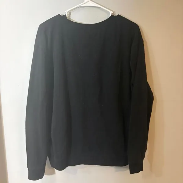 Vans black crewneck sweatshirt with leopard print - Image 3