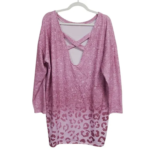 Xl/Xxl Pink Leopard Dress - Image 2