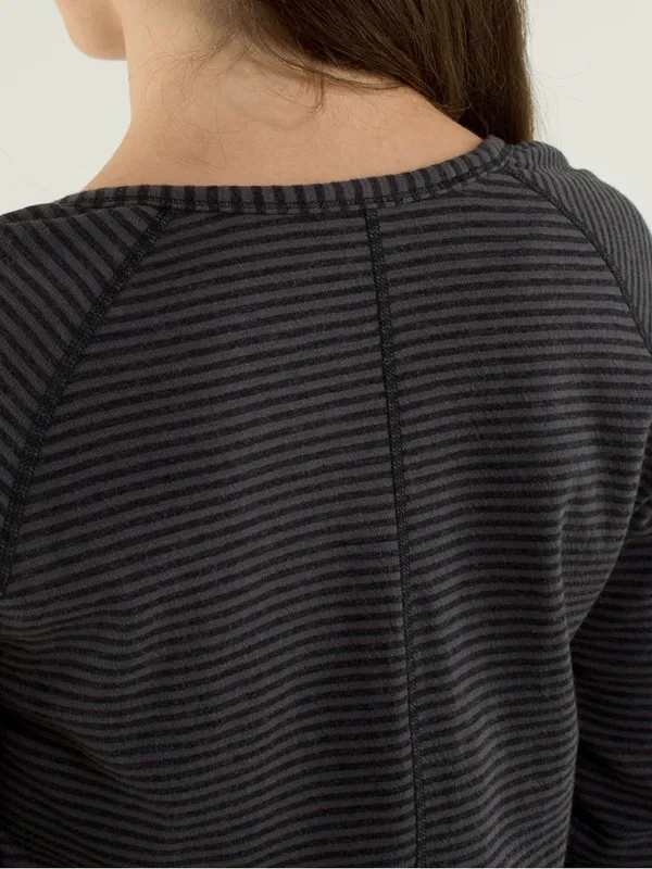 Lululemon Open Your Heart Long Sleeve Reversible Striped Yoga Running Workout - Image 6