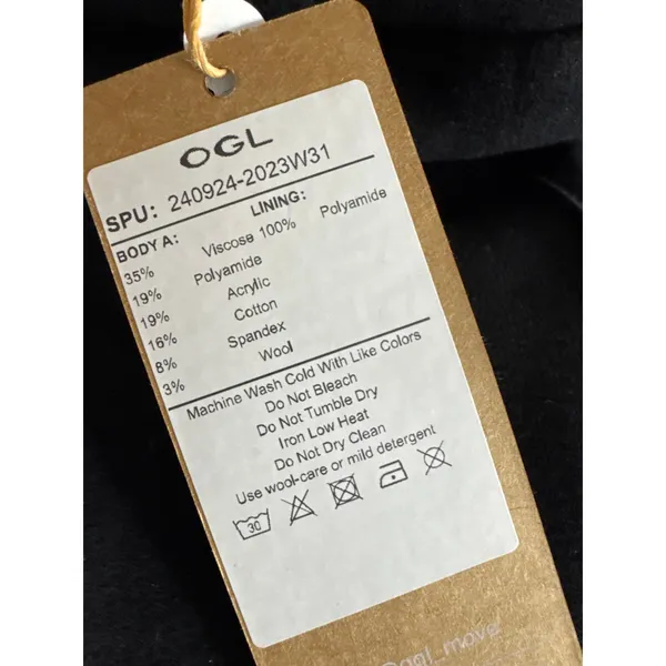 Brand New OGL Women's Size XS Black Ponte Pleated Tailored Pants - Image 9