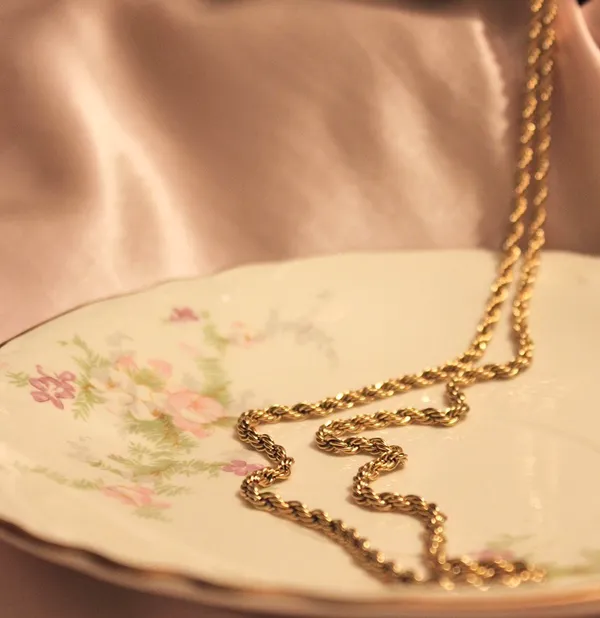 20in 18K gold plated rope chain necklace - Image 2