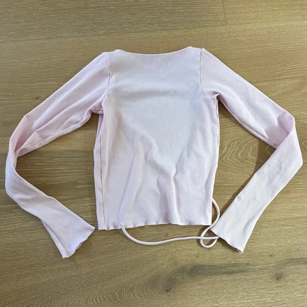 437 Studio Wrap Top Size XS Pink - Image 3
