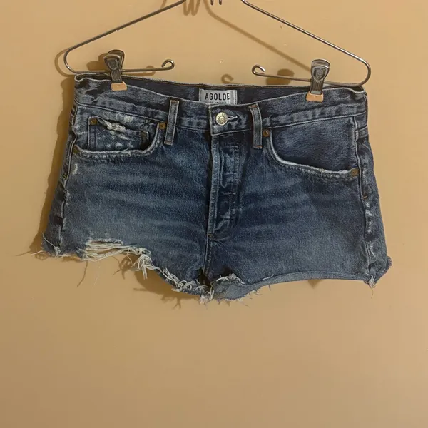 Agolde Parker Vintage Denim Cutoff Shorts - Image 3