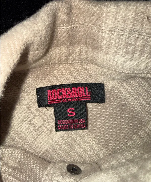 Rock & Roll Denim western shacket Gray - Image 3