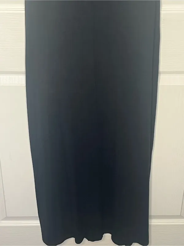 Cache Black Lace Shoulder Maxi Dress Sz 4 - Image 3