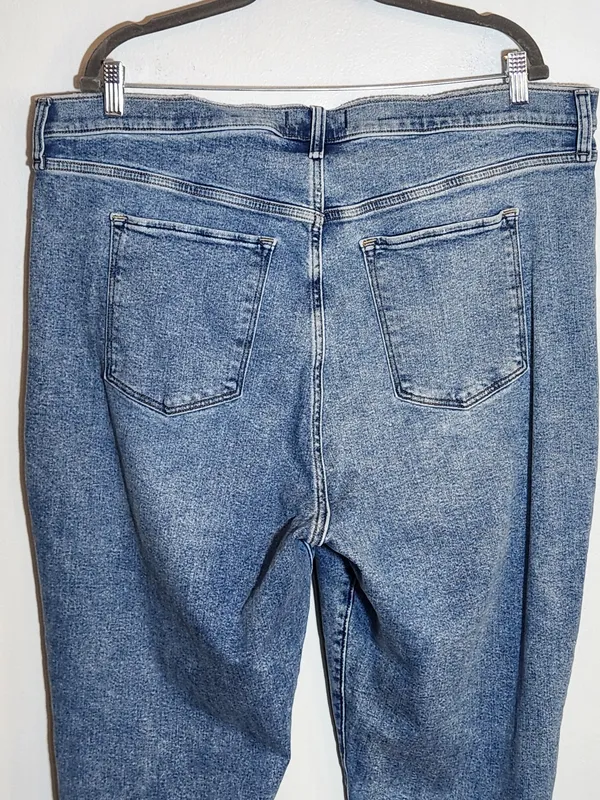 Abercrombie & Fitch Crisscross High Rise Skinny Ankle Jeans Size 24 Long/37 - Image 5
