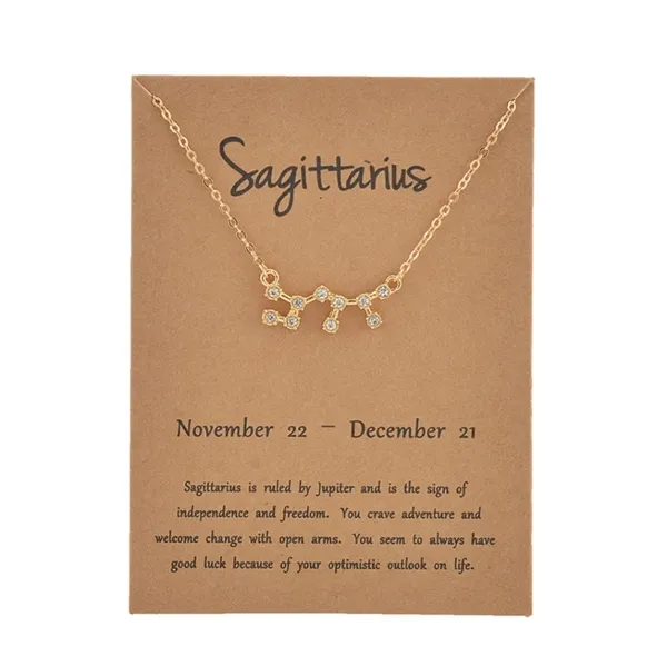 NEW Scorpio Gold‎ Crystal Constellation Necklace Gold - Image 3