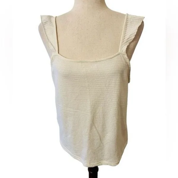 ✨Marine Layer Heidi Off White Sz Medium Tank✨ - Image 4