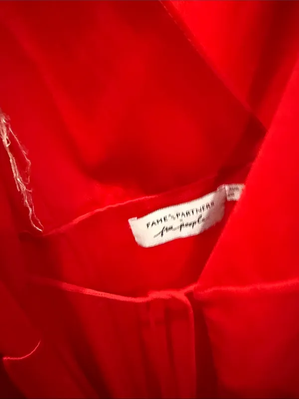 Free People + Fame And Partners The Bond Dress Size 2 MSRP: $229 Red‎ - Image 3