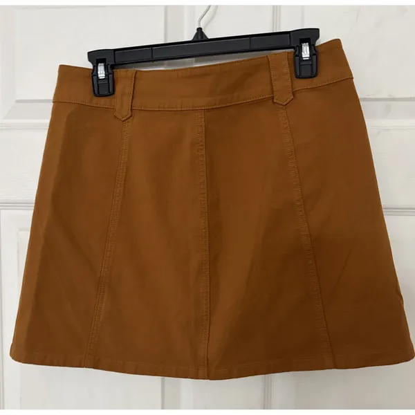 Y2K New Madewell Garment-Dyed Patch cute Pocket‎ Skirt /6/ GOLDEN PECAN OLDSTOCK - Image 6