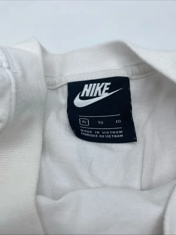 Nike White Cropped Double Swoosh Logo Oversized T-Shirt Womens CJ3764 XL extra L - Image 5