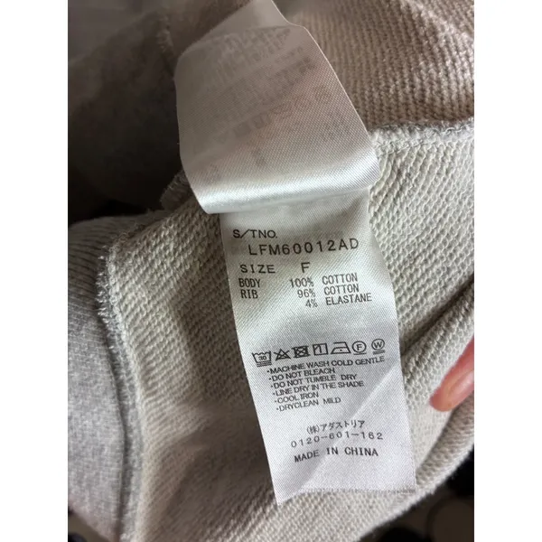 Lowrys Farm Womens Heather Gray Cotton French Terry Cropped Hoodie - Image 4