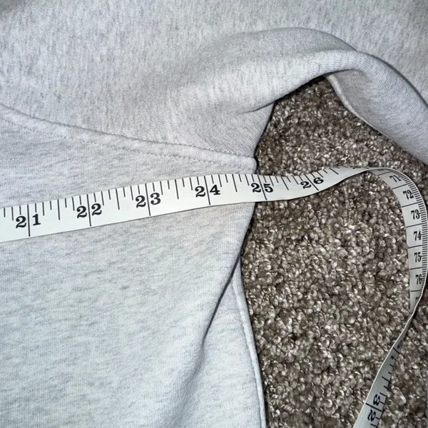 Lululemon Scuba Oversized Hoodie Womens M/L Grey Good Raglan Pullover Fleece - Image 4