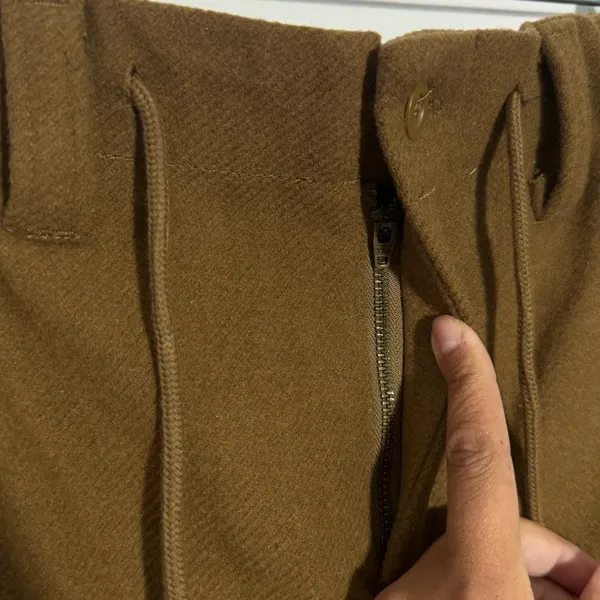 NWOT Free People Charli Wool‎ Longline Cargo Shorts Brown Small Street Style - Image 3