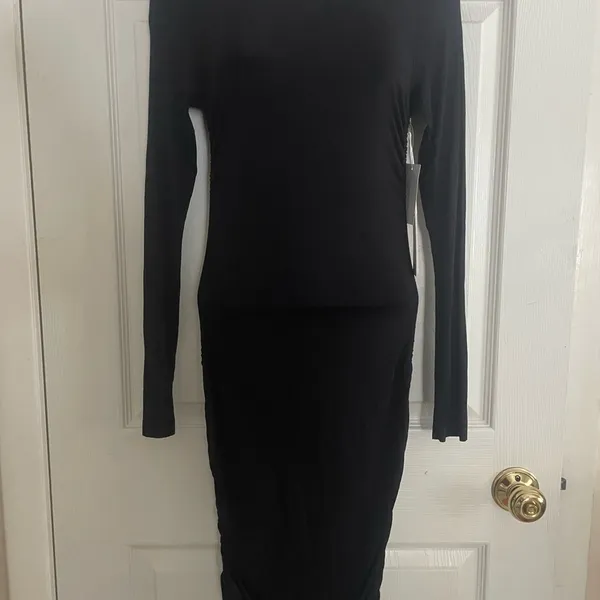 Good American Black Long Sleeve Dress Size 1‎ - Image 3