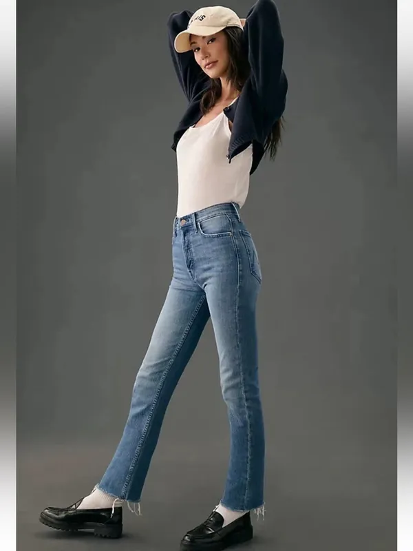 Mother The Tomcat Ankle Fray Jeans in From Out of Town - Image 2