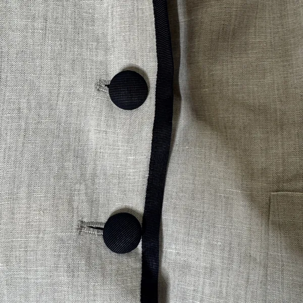 J. Crew Schoolboy Tipped Linen Blazer‎ Oatmeal Cream 0 - Image 4