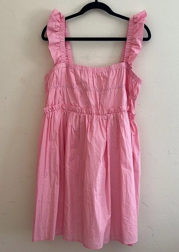 VICI | Bright Pink Ruffle Dress - Image 2
