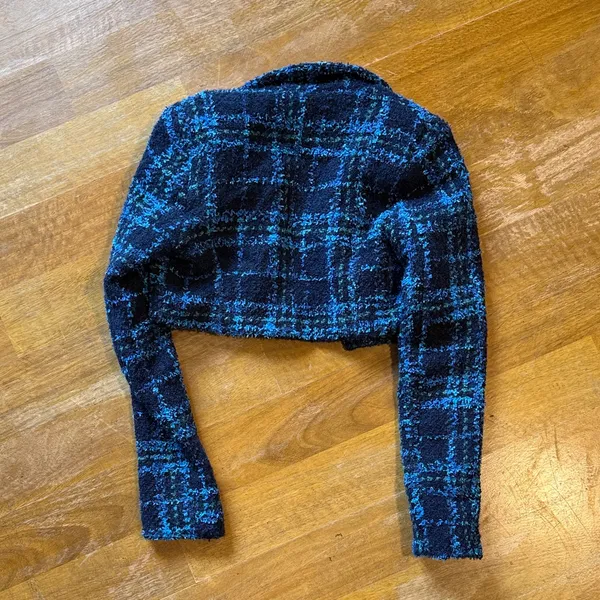 Guizio Blue and Black Tweed Jacket - Image 3