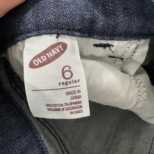 NWOT Old Navy The Diva Low Rise Stretch Denim Blue Flare Trouser Jeans 6 Casual - Image 6