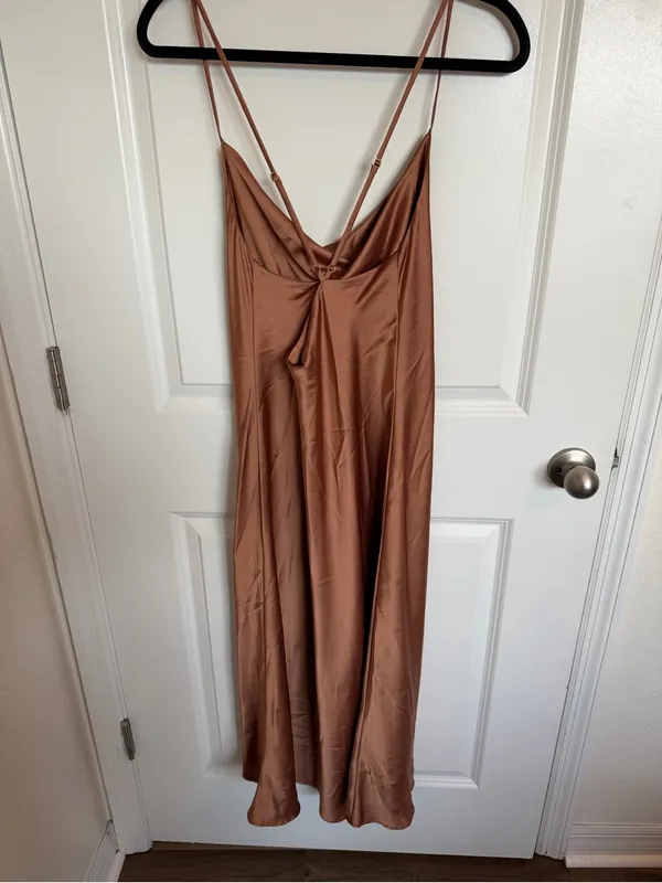 Show Me Your Mumu Verona Cowl Midi Dress Large - Image 4