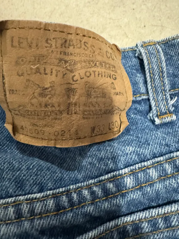 Vintage orange tab Levi’s shorts - Image 3