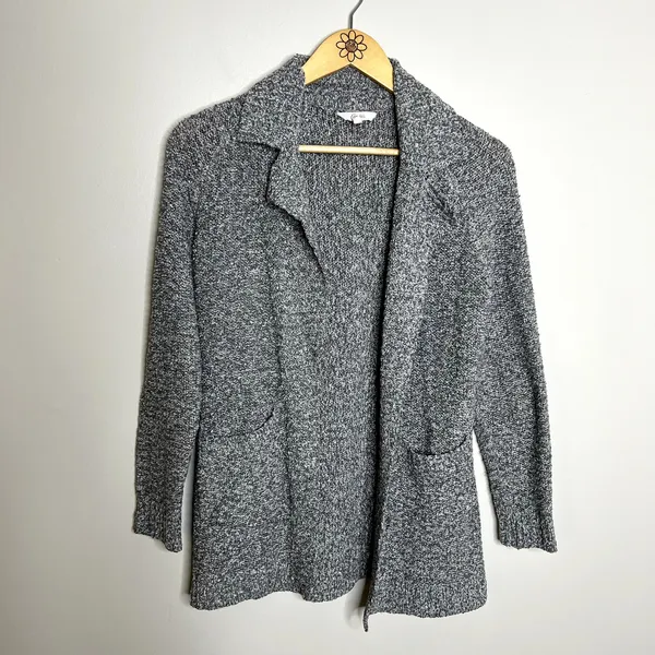 Candie's Gray Open Front Knit Cardigan Sweater - Image 4