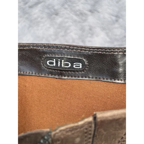 Diba Nubuck Leather Mid Calf Square Toe Western Boots Distressed Boho Festival 9 - Image 3