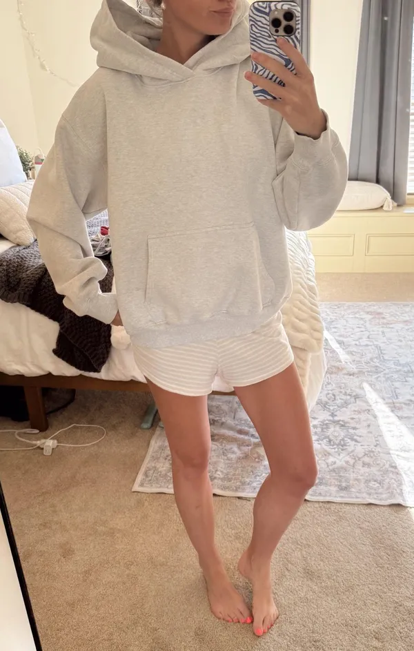 Aritzia perfect fit heather gray hoodie  - Image 6