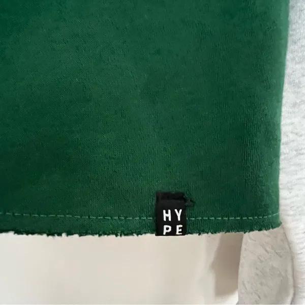 Hype and Vice NWT Michigan State Rookie Sweater Pullover Raglan Fleece Cropped - Image 9