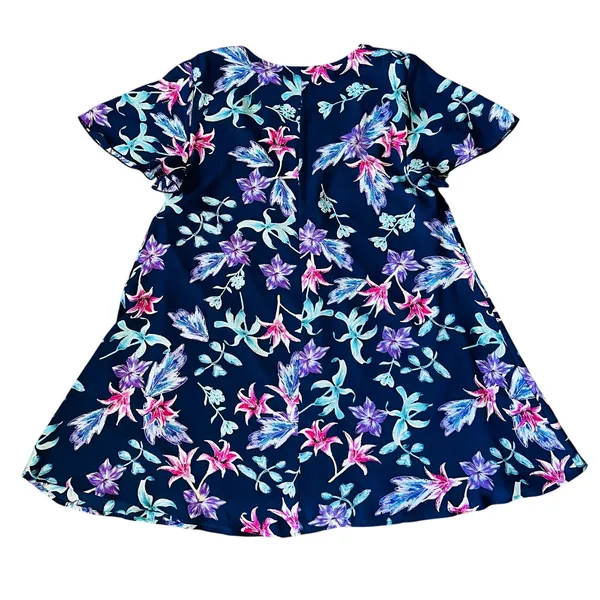 SMYM Show Me Your Mumu‎ Kylie Women’s Dress Navy Pink Floral Medium - Image 2