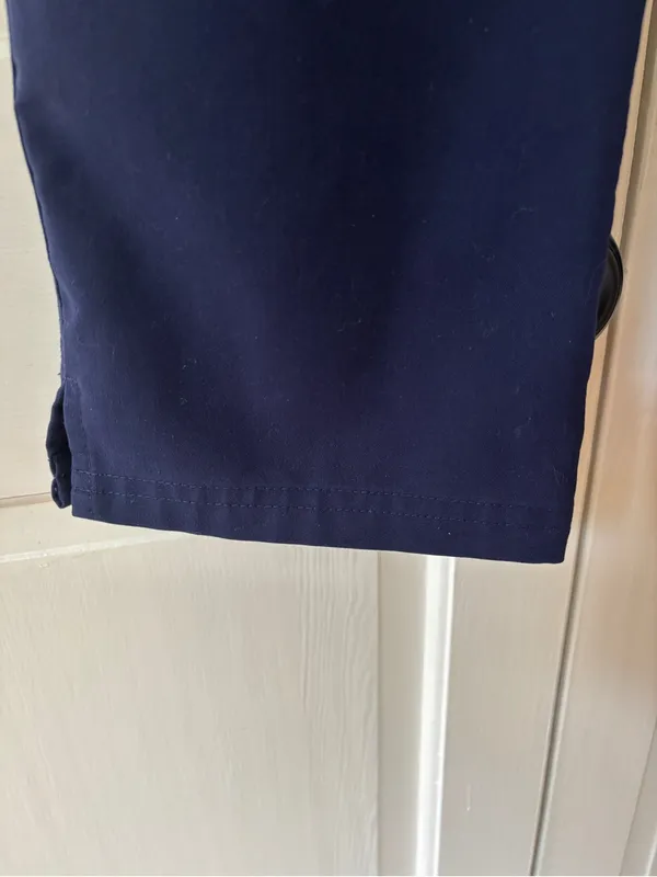 Figs‎ Yola Scrub Pants Elastic Waist Navy Blue High Waist Straight Size Large - Image 6