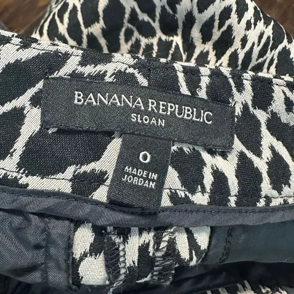 Banana Republic Sloan business casual leopard spot 0 slacks - Image 3