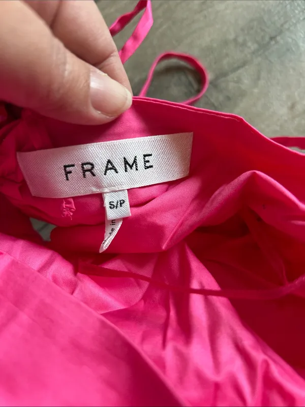 Frame Denim Hot Pink Spaghetti-Strap Mini Dress - Image 2