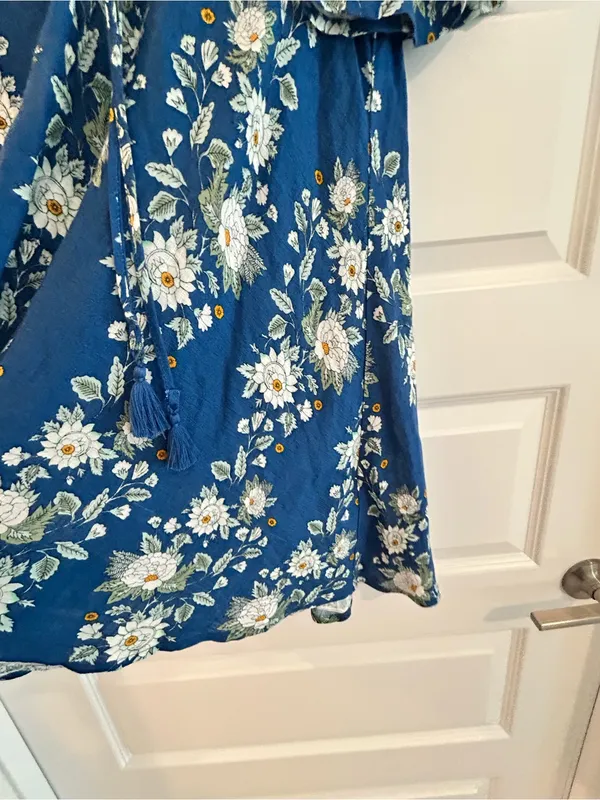 Show Me Your Mumu Rancho Vista Tunic Dress Blue White Size XS - Image 10