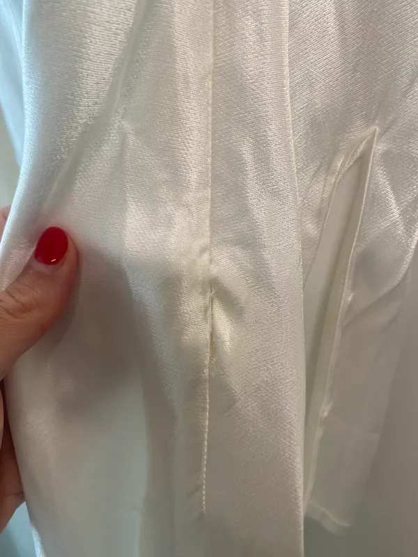 Giselle Off Shoulder Satin Mini Dress - Image 7