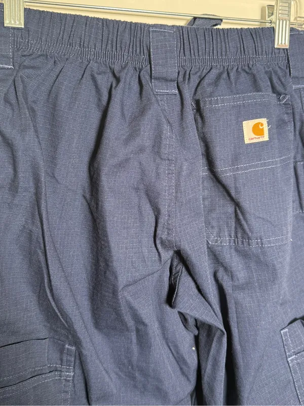 Carhartt Navy Blue Cargo Work Pants Womens XS Short - Image 5
