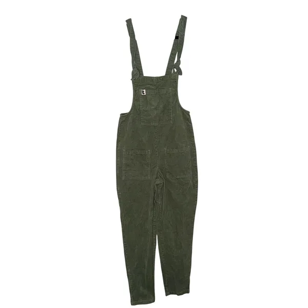 Lucy & Yak Corduroy Overalls Women US 2 Green Excellent Organic Cotton Dungarees - Image 4