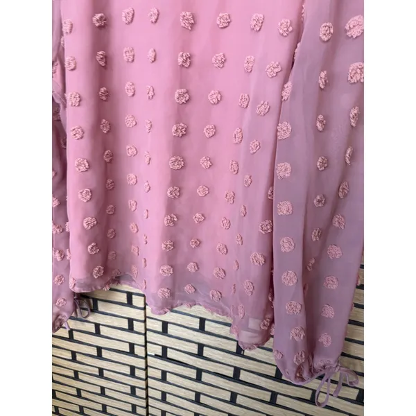 Liumilac Mauve Blouse‎ Size Medium Pink - Image 4