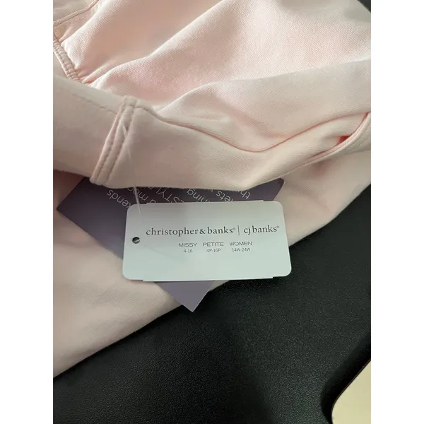 Christopher & Banks Pink Cotton Skort Large Pull On Elastic Golf Athleisure New‎ - Image 7