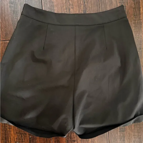 SHEIN Black High Waist Pearl-Embellished Shorts - Image 6